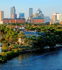 Tampa in Florida's Hillsborough County